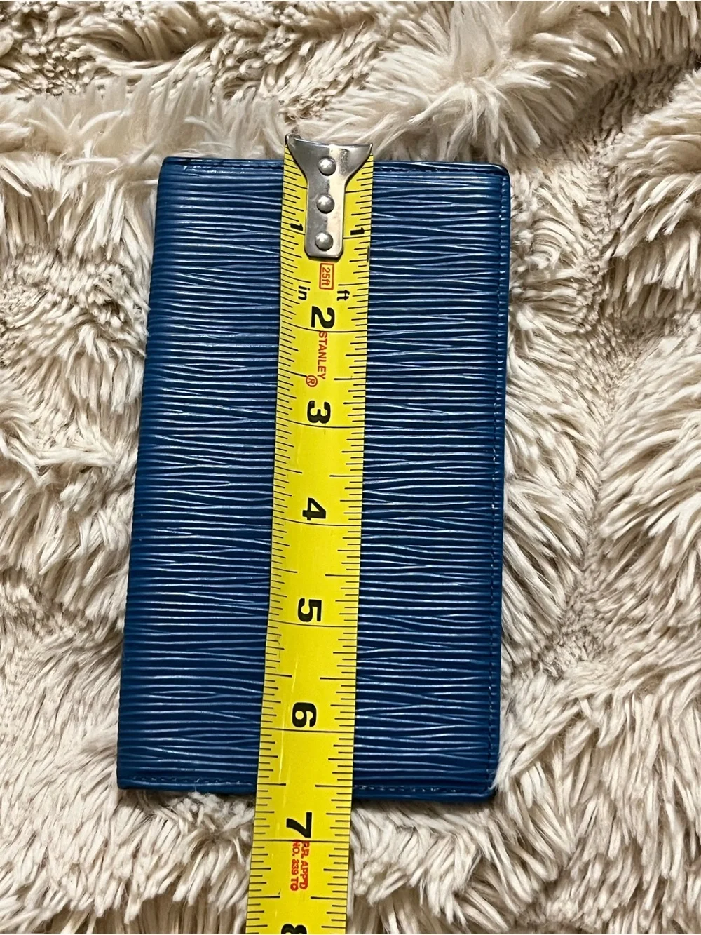 Louis Vuitton Blue Epi Leather Passport Holder checkbook
